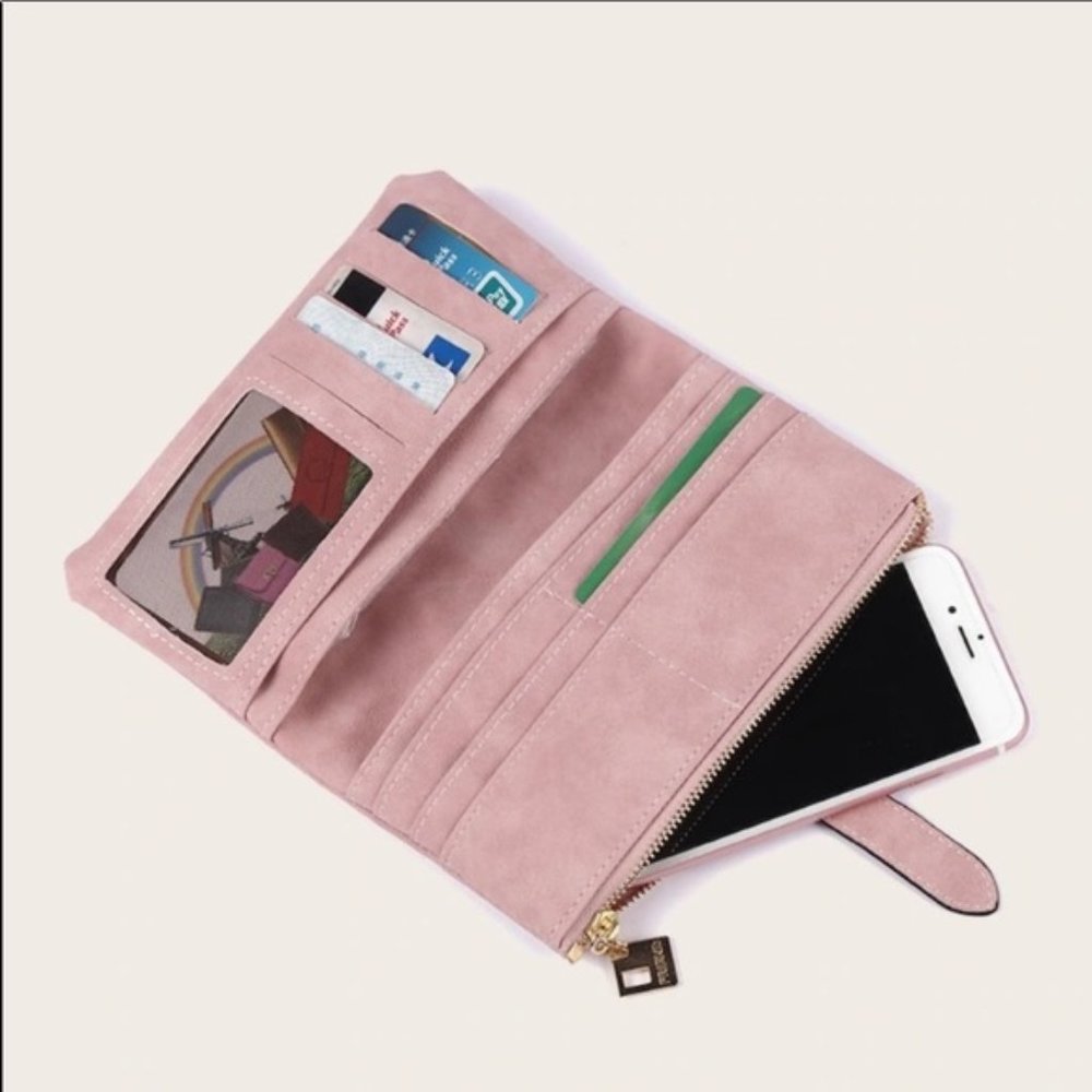 🎁FREE GIFT🎁Vegan Suède, Zipper Wallet - Picture 7 of 8